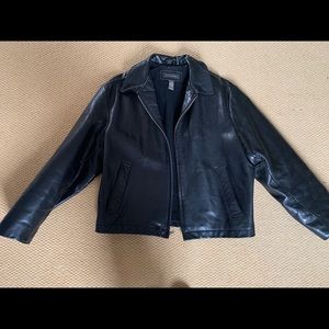 Mens Banana Republic leather jacket